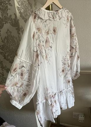 Платье бохо от бренда h&m из хлопка и вискозы8 фото