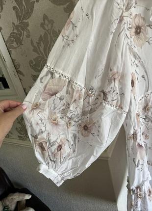 Платье бохо от бренда h&m из хлопка и вискозы7 фото