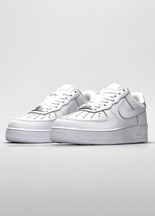 Женские кроссовки nike air force 1 w white #найк