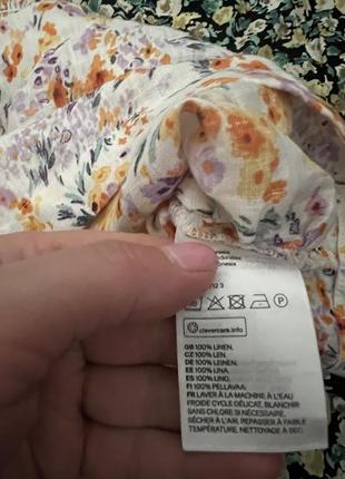 Майка на тонких зав'язках льон розмір l від h&m8 фото