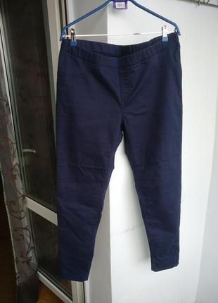 Нові натуральні еластичні 👖 джинси штани штани на резинці, 52-56