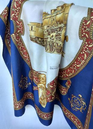 Редкий шикарный винтажный шелковый платок nostalgie istanbul3 фото