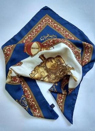 Редкий шикарный винтажный шелковый платок nostalgie istanbul5 фото