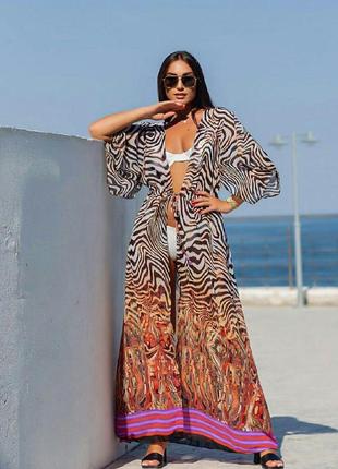 Туніка пляжна шифон парео 42-56 р-р