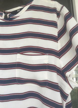 H&m струящаяся блуза из вискозы размер с2 фото