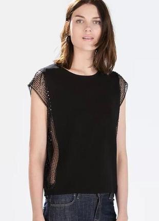 Жіноча красива футболка топ zara