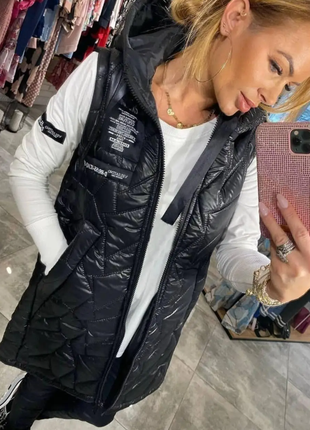 Жилетка демі жіноча плащівка 42-44 44-46 48-50 50-52 2цвета rin858-097ѕве