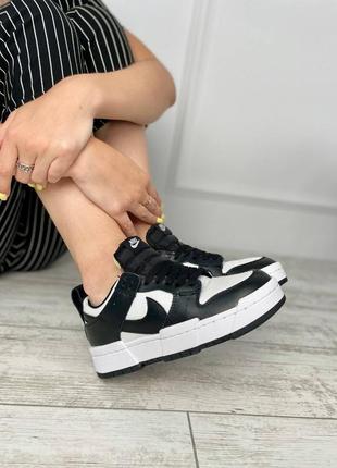 Женские кроссовки nike sb dunk black white 36-37-38-39