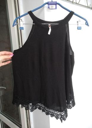 Майка топ навколо шиї бавовна рубчик, m-l xl