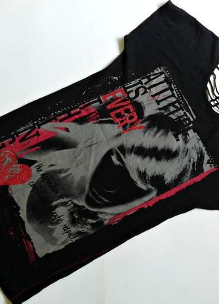 Знижки!!! подовжена котонова футболка з цікавою спинкою tammy