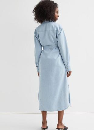 Джинсове сукню сорочка h&m, розмір s5 фото