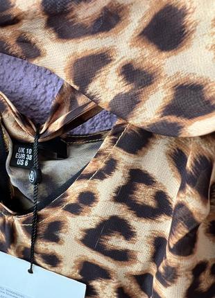 Новое! леопардовое платье на одно плечо missguided8 фото