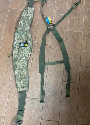 Пояс war belt armor і ремені m-tac elite ranger green mil tec m tac kombat