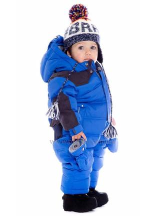 Дитячий зимовий термо комбінезон для хлопчика deux par deux, оригінал, новий, розмір 6 місяців2 фото