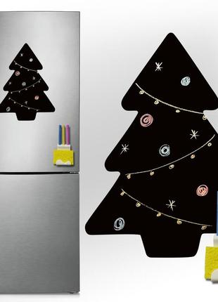 Магнитно-грифельная (меловая) доска на холодильник елочка 3 размер 30х40 см