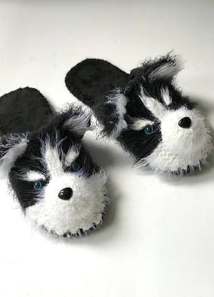 Тапочки "хаски" мужские