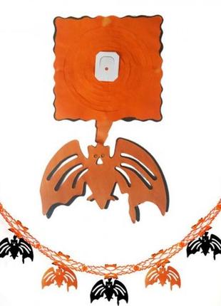 Гірлянда 3d хеллоуиїн підвіскою кажани летюча миша+подарунок1 фото