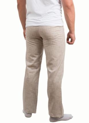 Чоловічі штани льон мужские штаны лен2 фото