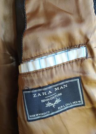 Элегантное мужское пальто zara denim couture размер m-l6 фото