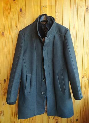 Элегантное мужское пальто zara denim couture размер m-l2 фото