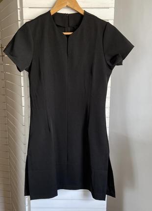 Плаття платье сукня з прорізами чорна salon wear чорне1 фото