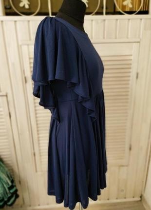 Ніжна жіночка сукня з об'ємними рукавчиками воланами5 фото