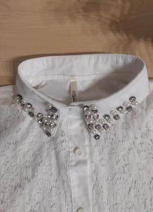 Рубашка женская гипюровая, размер s3 фото
