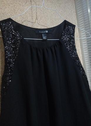 Блуза с пайетками forever 21 2