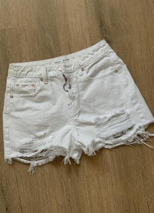 Шорти білі джинсові1 фото
