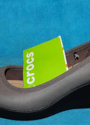 Серые мокасины crocs оригинал новые 35 р7 фото