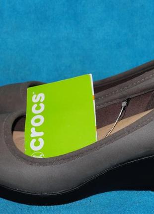 Серые мокасины crocs оригинал новые 35 р6 фото