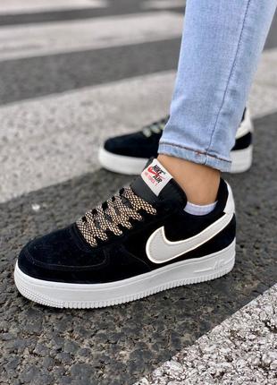 Чоловічі кросівки nike air force 1 low black 40-43-44