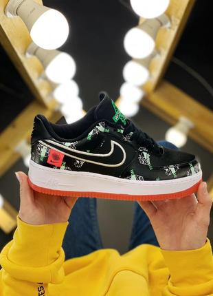 Женские кроссовки nike air force 1 low black 38-39-40