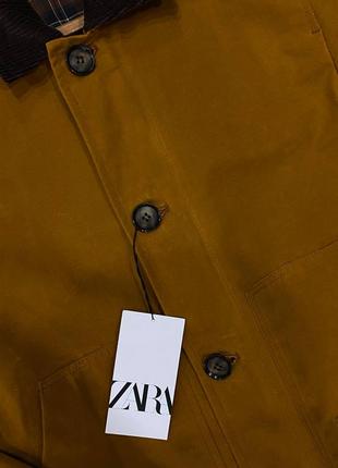 Куртка zara горчичного цвета4 фото