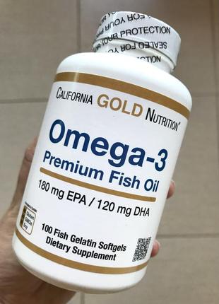 Омега омега 3 omega california gold nutrition 100 капсул