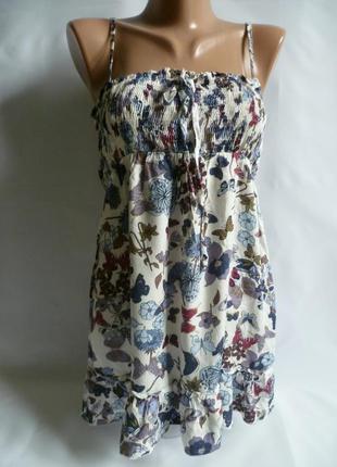 Блуза з метеликами stradivarius