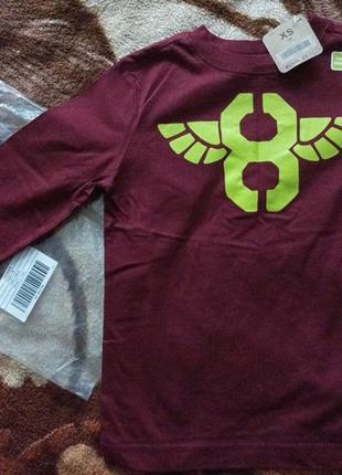 Новий реглан, футболка на 4-6 років crazy8