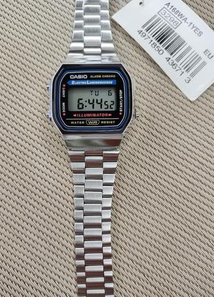 Оригінальний чоловічий годинник casio a168wa-1yef3 фото