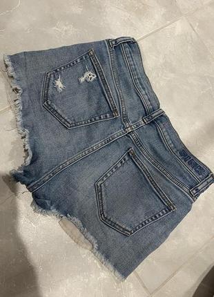 Victoria's secret pink high waist denim short шорти оригінал5 фото