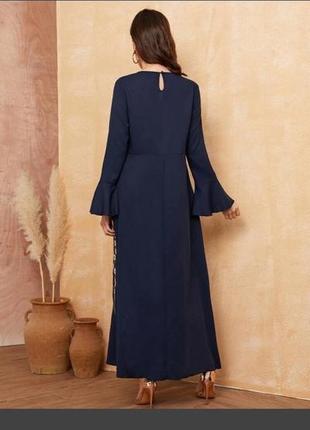 Трендова сукня плаття вишиванка а етнічному стилі від бренду shein4 фото