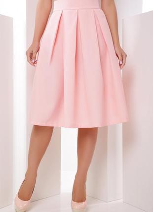 Мідіспідниця в складку синя