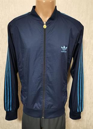 Adidas мужская спортивная куртка ветровка мастерка олимпийка бомбер кофта