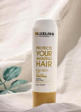 Кондиціонер для волосся luxliss keratin smoothing daily conditioner 200 мл