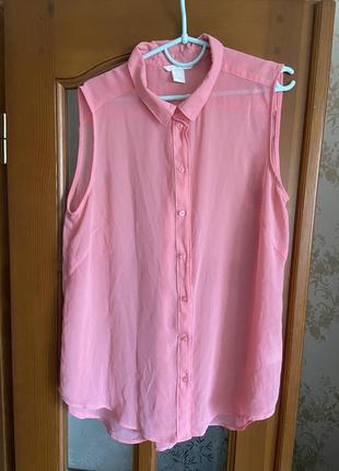 Блуза рожева h&m1 фото