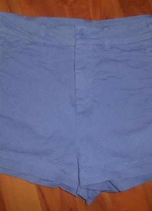 Короткі шорти з високою талією topshop з кишенями6 фото