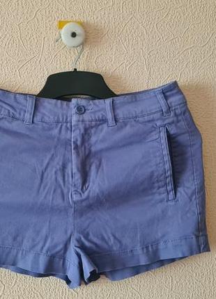 Короткі шорти з високою талією topshop з кишенями1 фото