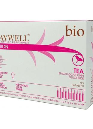 Ампули проти випадання волосся для жінок raywell bio tea lotion1 фото