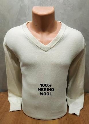 Вишуканий святковий пуловер з 100% вовни мериноса німецького бренду func fctory