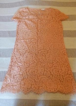 Платье кружево гипюр туника