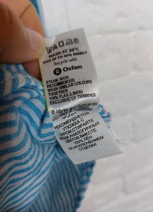 Фирменная льняная рубашка блуза2 фото